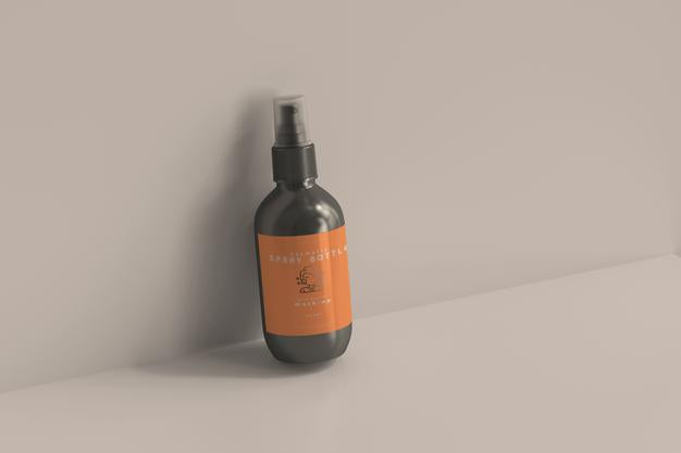 Cosmetic Spray Bottle Mockup Psd