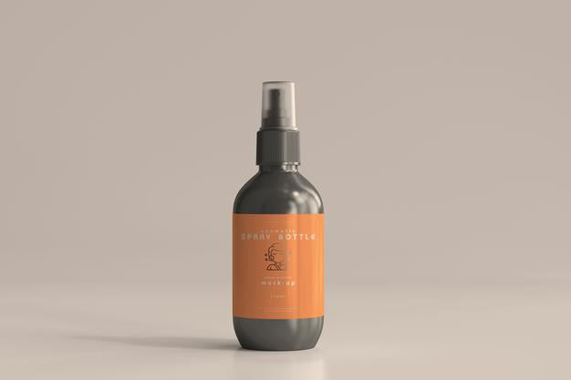 Cosmetic Spray Bottle Mockup Psd