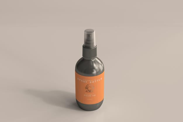 Cosmetic Spray Bottle Mockup Psd
