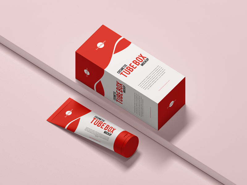 Cosmetic Tube Box Mockup