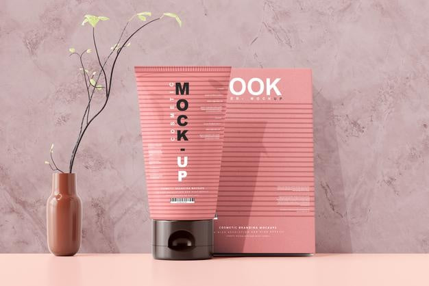 Cosmetic Tube Mockup Psd