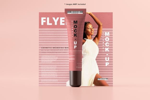 Cosmetic Tube Mockup Psd