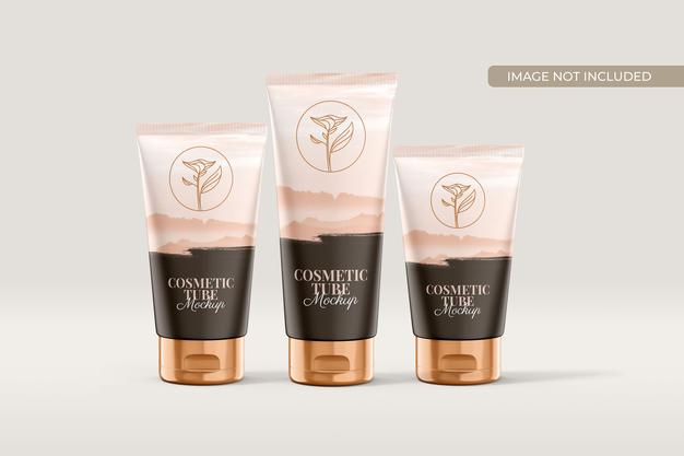 Cosmetic Tube Packaging Mockup Psd