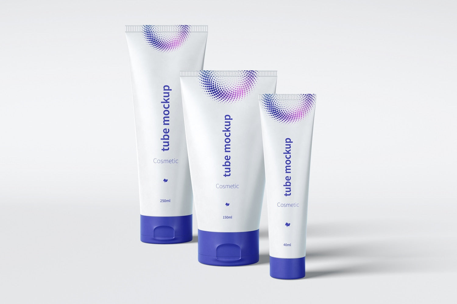 Cosmetic Tubes Mockup, Three Size