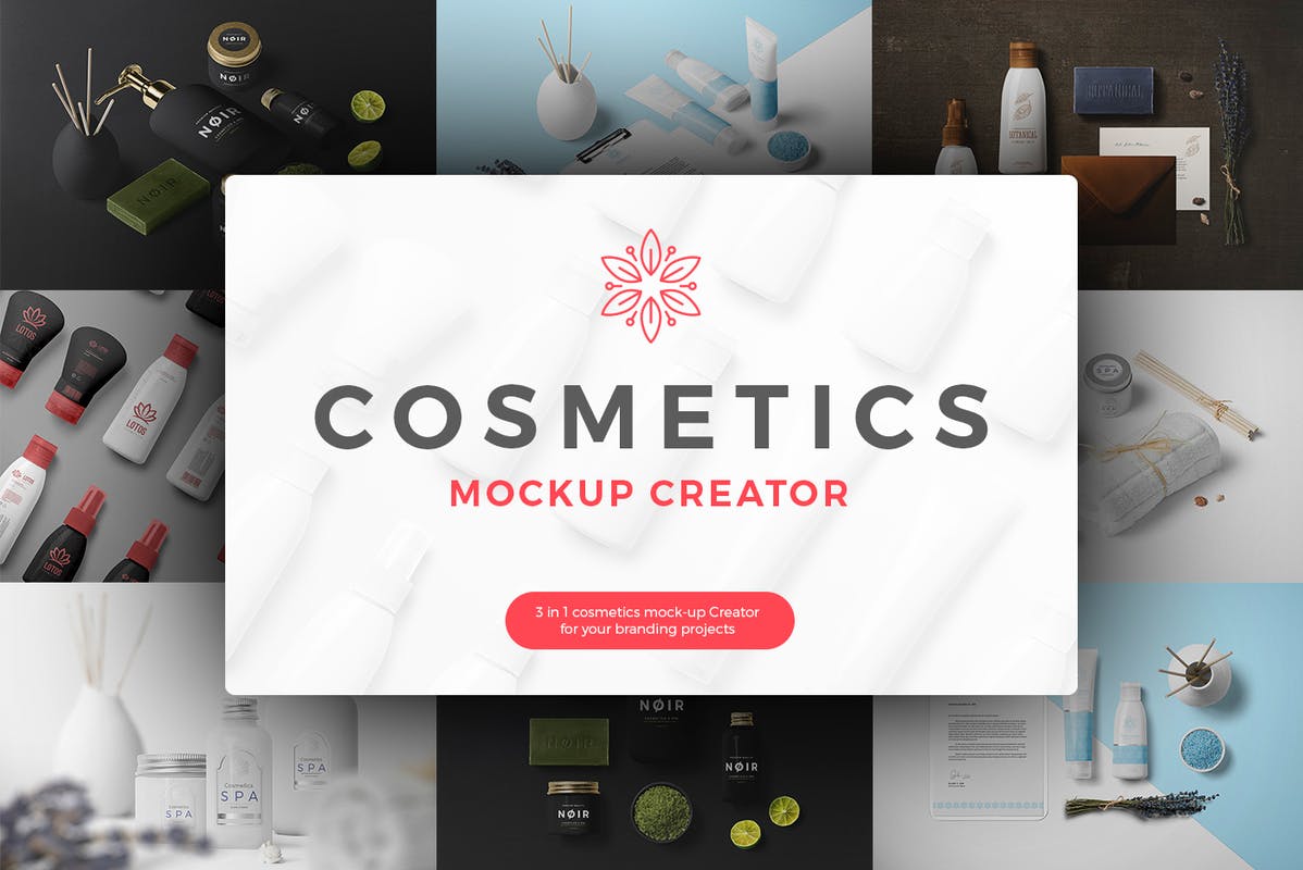 Cosmetics Mockup Scene