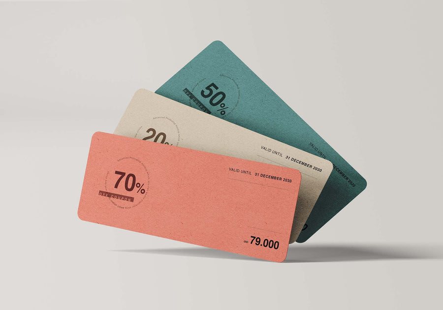 Coupon Card Mockups