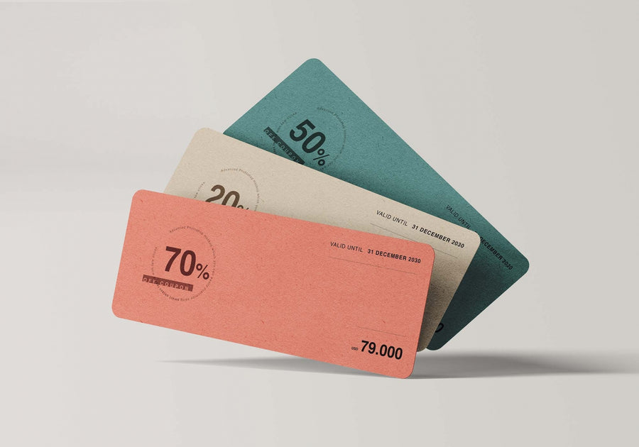 Coupon Card Mockups