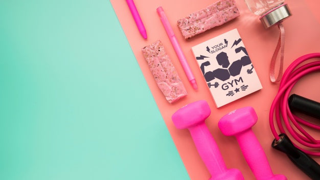 Cover Mockup With Fitness Concept Psd