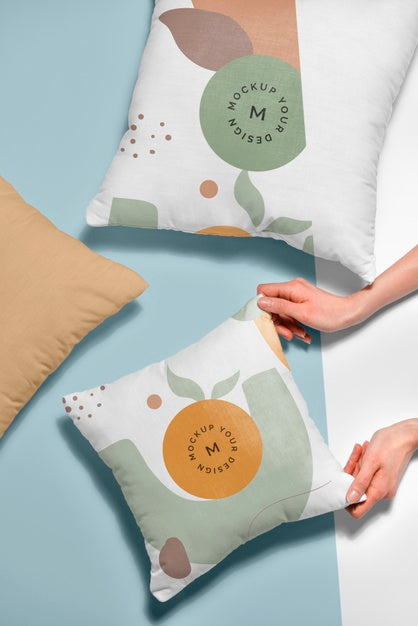 Cozy Cushion Fabric Mock-Up Psd