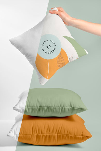 Cozy Cushion Fabric Mock-Up Psd