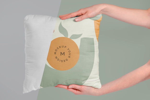 Cozy Cushion Fabric Mock-Up Psd