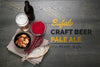 Craft Beer Ans Snacks To Eat Mock-Up Psd