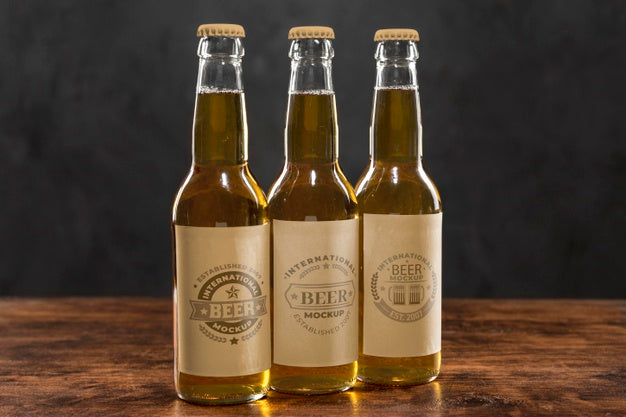 Craft Beer Arrangement Concept Mock-Up Psd