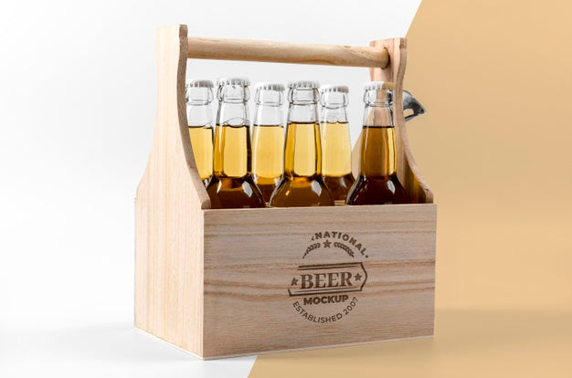 Craft Beer Arrangement Concept Mock-Up Psd