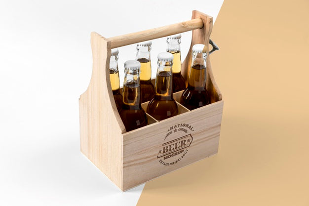 Craft Beer Arrangement Concept Mock-Up Psd