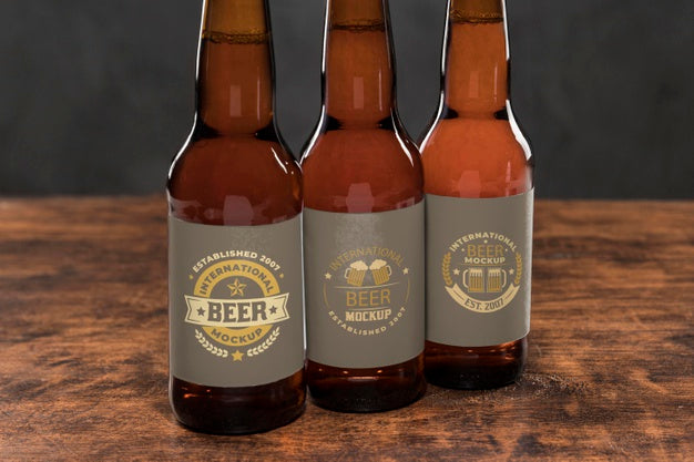 Craft Beer Arrangement Concept Mock-Up Psd