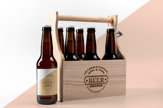 Craft Beer Arrangement Concept Mock-Up Psd