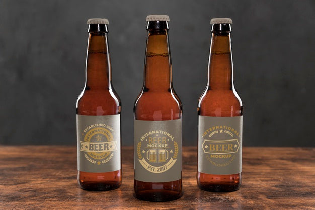 Craft Beer Arrangement Concept Mock-Up Psd