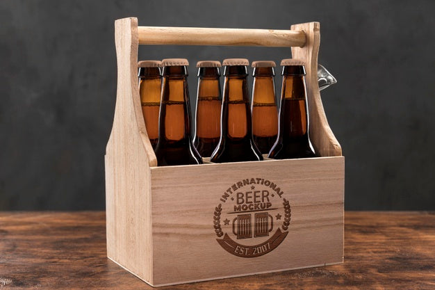 Craft Beer Arrangement Concept Mock-Up Psd