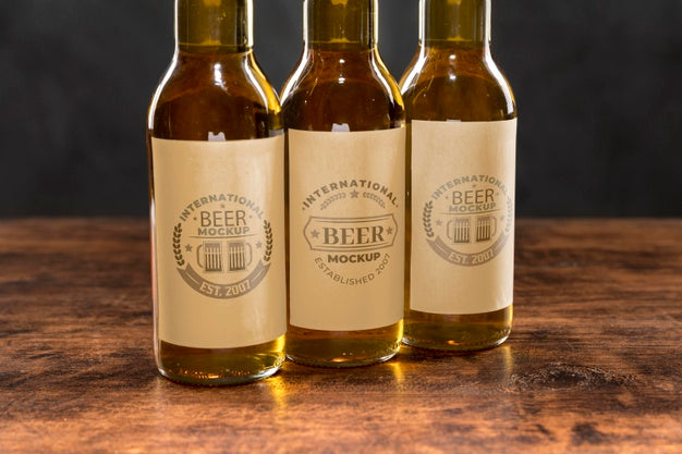 Craft Beer Arrangement Concept Mock-Up Psd