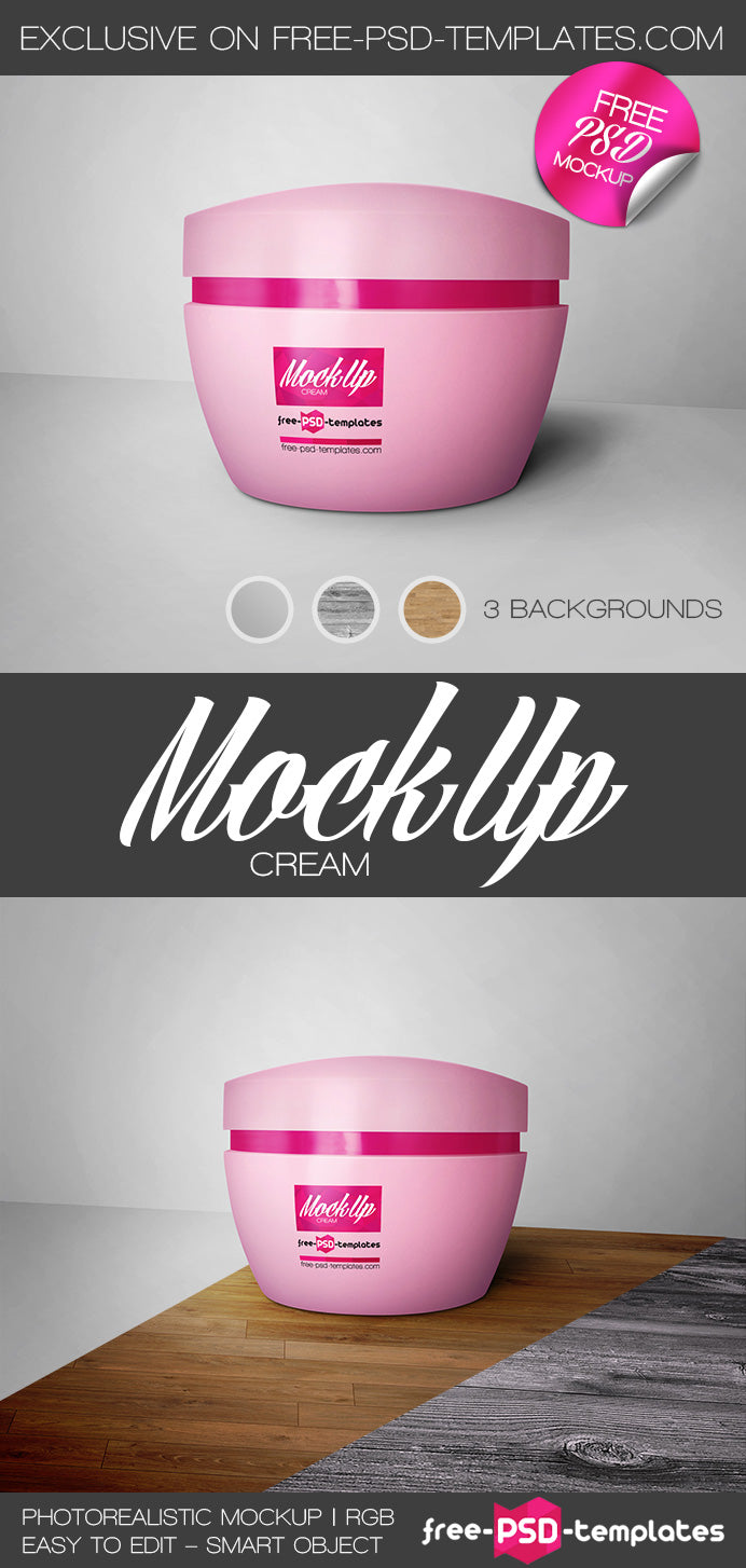 Cream Mock-Up In Psd