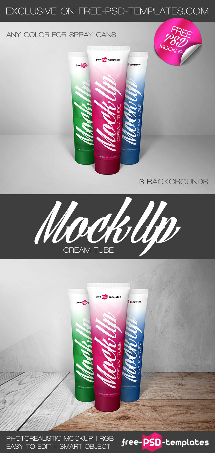 Cream Tube Mock-Up In Psd