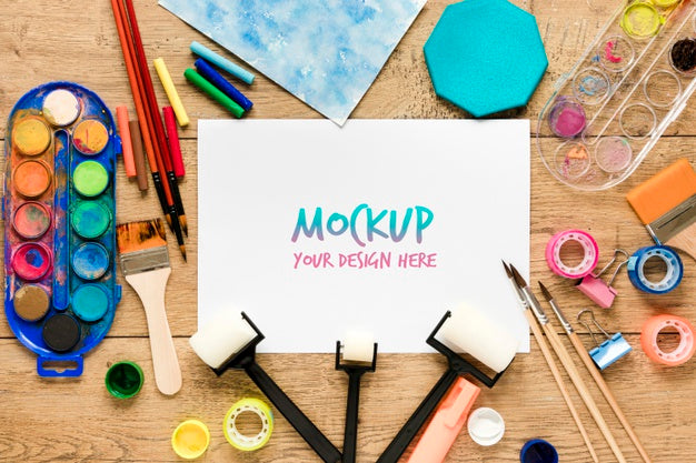 Creative Aquarelle And Paint Collection Psd