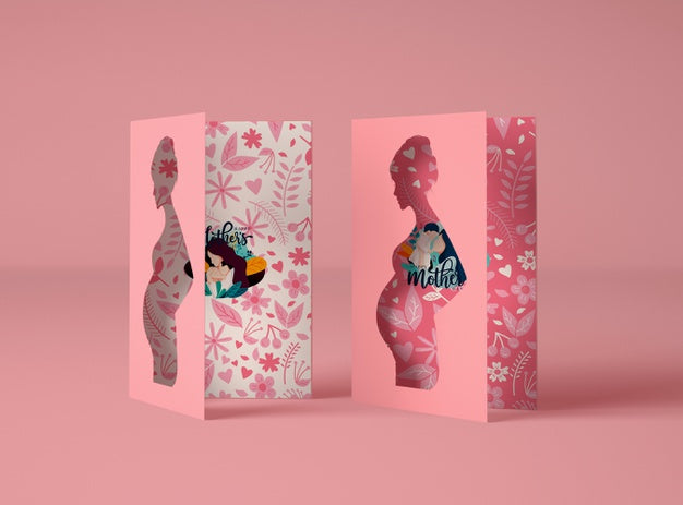 Creative Arrangement For Mother'S Day Scene Creator With Cards Psd