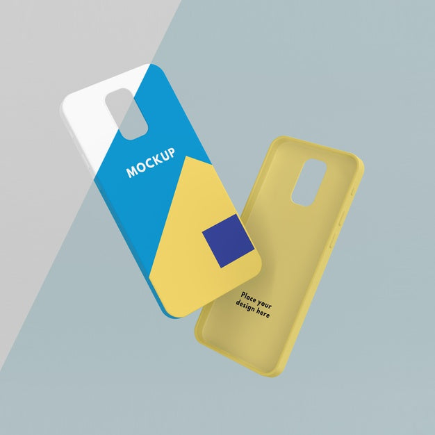 Creative Arrangement Of Phone Case Mock-Up Psd