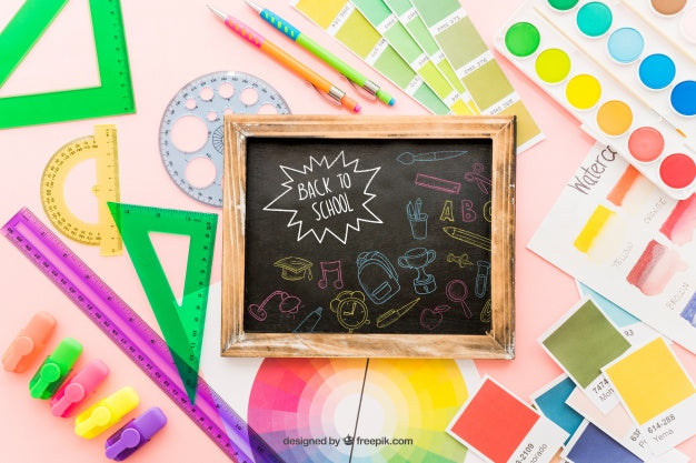 Creative Art Concept With Slate Psd