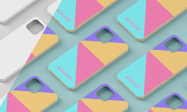 Creative Assortment Of Phone Case Mock-Up Psd