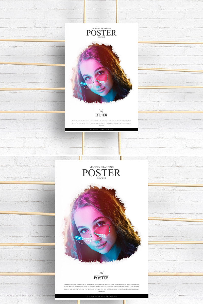 Creative Branding Poster Mockup Psd