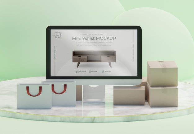 Creative Business Assortment With Display Mock-Up Psd