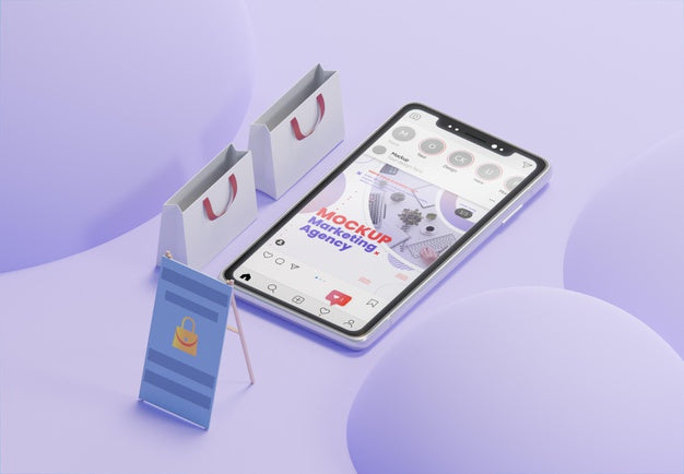 Creative Business Assortment With Smartphone Mock-Up Psd