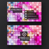 Creative Business Card On Pixel Background Psd