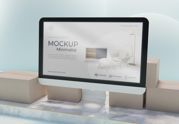 Creative Business Composition With Display Mock-Up Psd