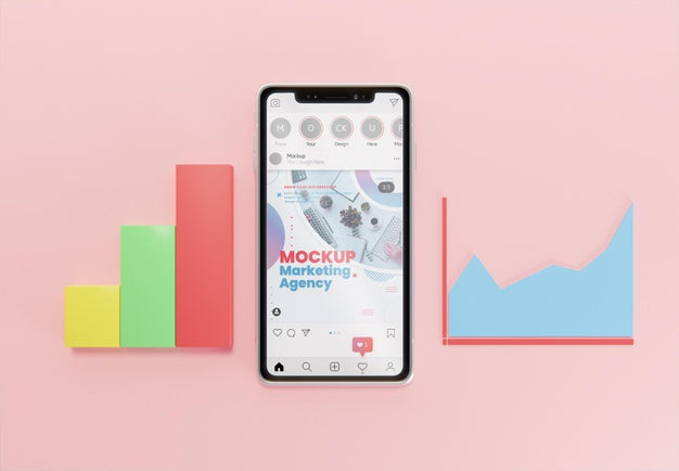 Creative Business Composition With Smartphone Mock-Up Psd