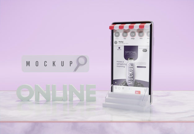 Creative Business Composition With Tablet Mock-Up Psd