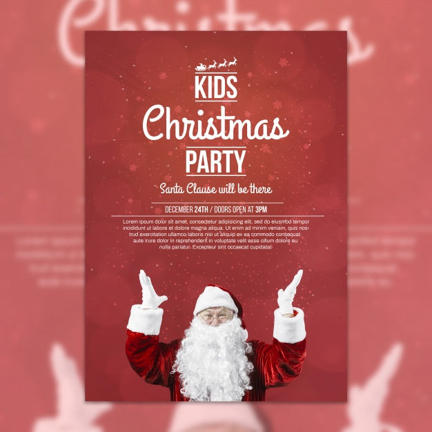 Creative Christmas Party Cover Template Psd