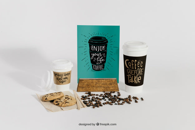 Creative Coffee Mockup Psd