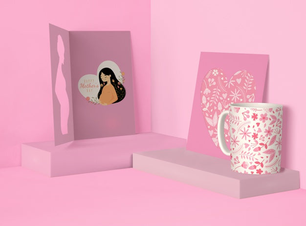 Creative Composition For Mother'S Day Mock-Up Psd