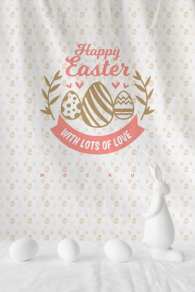 Creative Easter Mockup Composition Psd