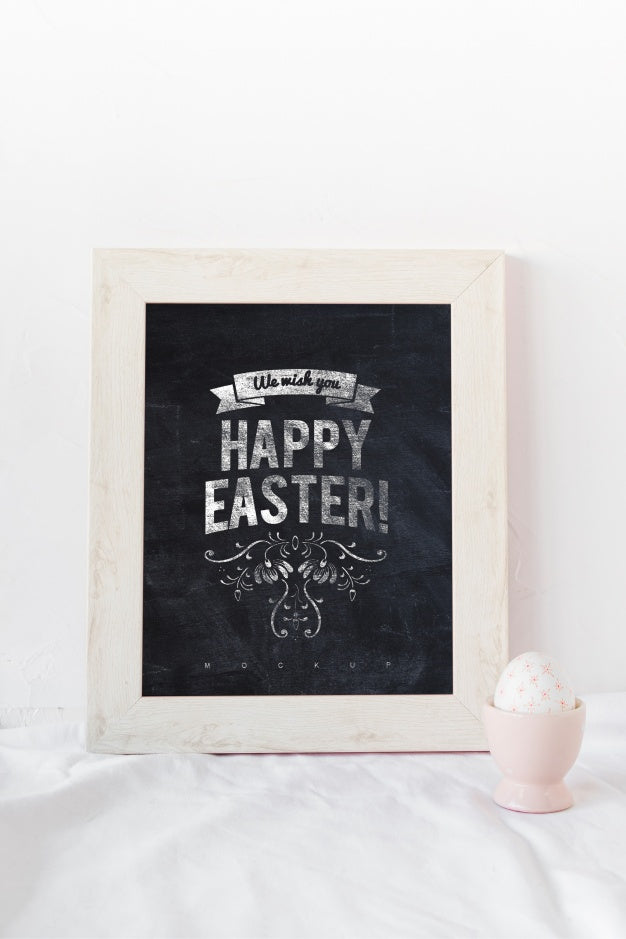 Creative Easter Mockup Composition Psd