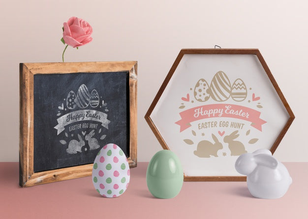 Creative Easter Mockup Composition Psd
