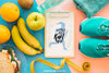 Creative Fitness Mockup With Clipboard Psd