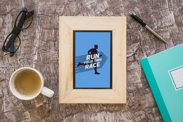 Creative Frame Mockup With Quote Concept Psd