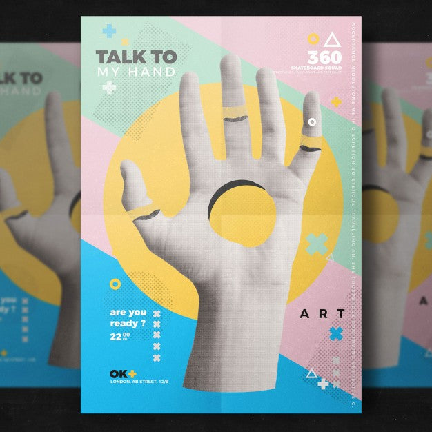 Creative Hand Flyer Template Psd