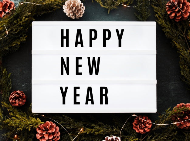 Creative Happy New Year 2019 Mockup Psd