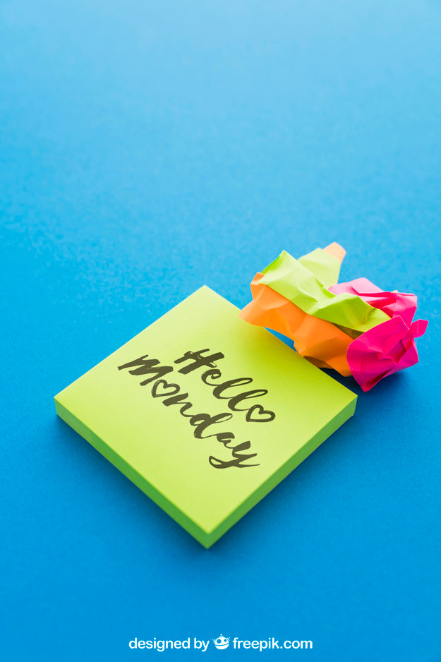 Creative Mockup Of Adhesive Note Psd