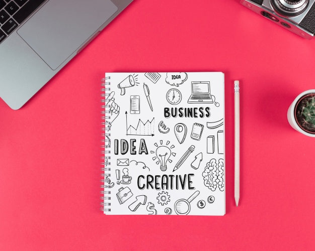 Creative Notepad Mockup Psd